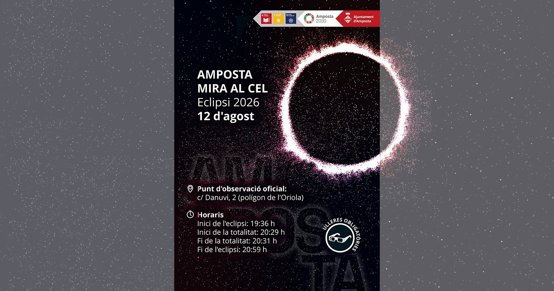 Amposta ho t� tot a punt per a viure dem� un eclipsi solar total hist�ric
