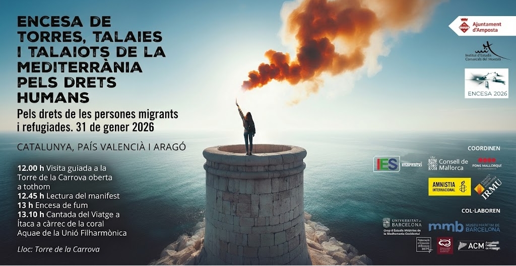 La Torre de la Carrova s�il�luminar� en defensa dels drets humans el 31 de gener