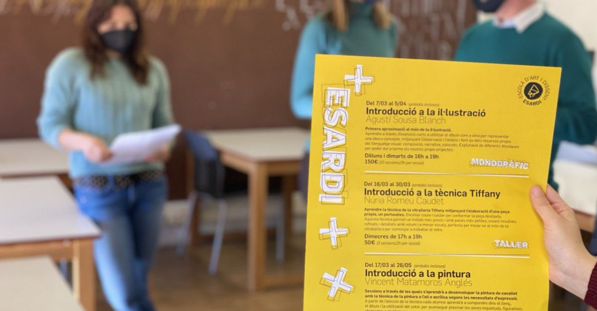 L�Escola d�Art i Disseny obre portes a la ciutadania amb els cursos +Esardi