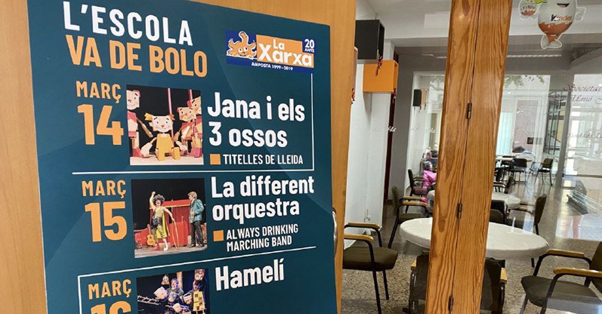 L�escola va de bolo, del grup de teatre la Xarxa, ofereix tres espectacles per a escolars