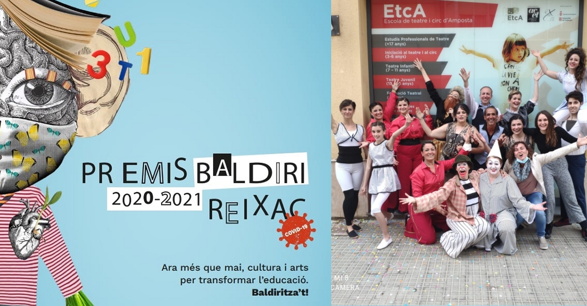 Un projecte de l&rsquo;Escola de Teatre i Circ d&rsquo;Amposta i l&rsquo;escola C�sar Martinell guanya el premi Baldiri Connexions 2021