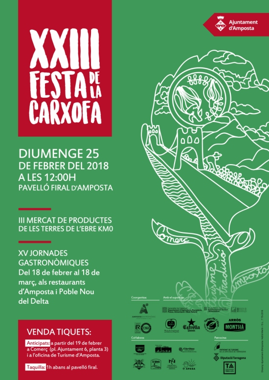 XXIII Festa de la Carxofa. Mercat de productes de les Terres de l’Ebre de Km.0