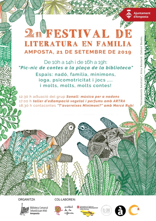 2n Festival de Literatura en famlia **AJORNAT AL 28 DE SETEMBRE