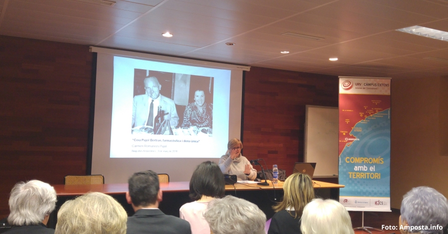 Antonio Sol�, Antonia P.Ripoll, Manola Forcadell i Toni Costes, protagonistes de �Biografies Ampostines�