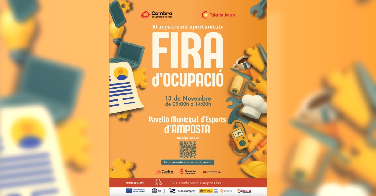 Amposta acull la 8a Fira de l’Ocupaci amb ms de seixanta participants el 13 de novembre | Amposta.info