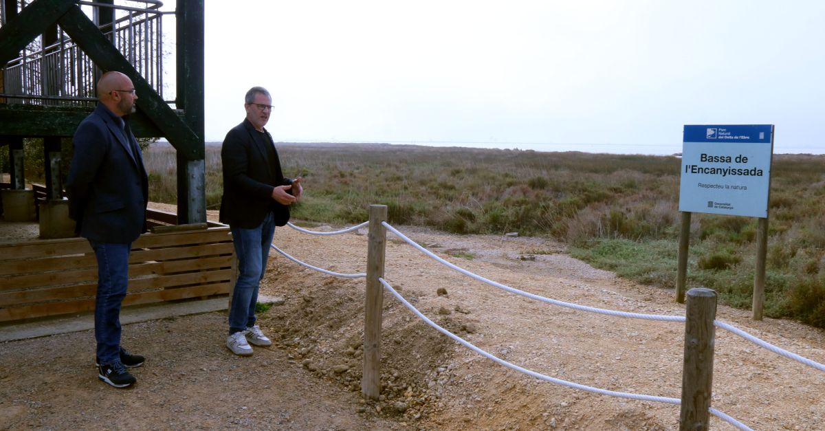 Finalitzen les obres de les guardes de les basses del delta de l&rsquo;Ebre per evitar l&rsquo;entrada d&rsquo;aigua del mar als arrossars