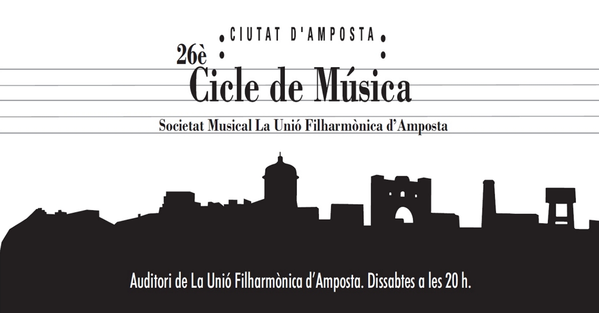 La Fila presenta el programa del 26� Cicle de M�sica Ciutat d�Amposta