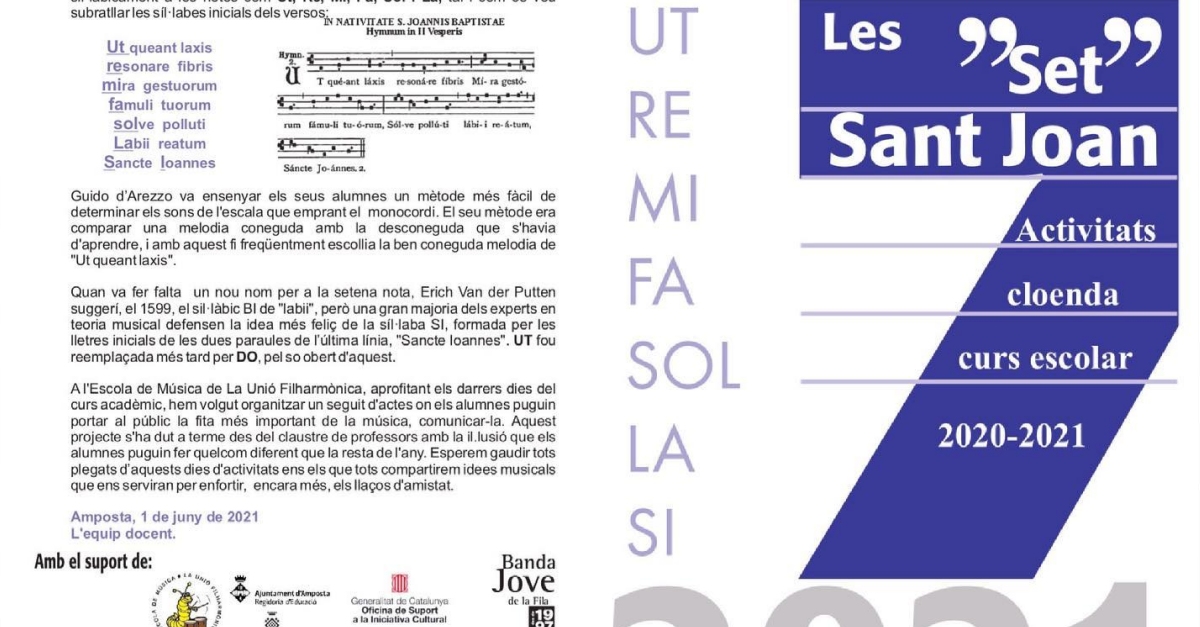 Les Set per Sant Joan: Audicions alumnes de lEscola de Msica de la Uni Filharmnica dAmposta