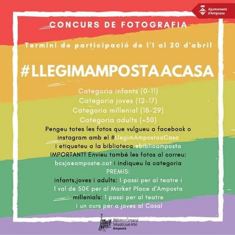 Concurs fotogrfic #llegimAmpostaaCasa