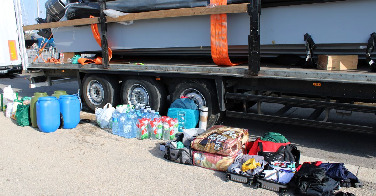 Troben una �narcollanxa� dins del remolc d&rsquo;un cami� que circulava entre Amposta i Deltebre