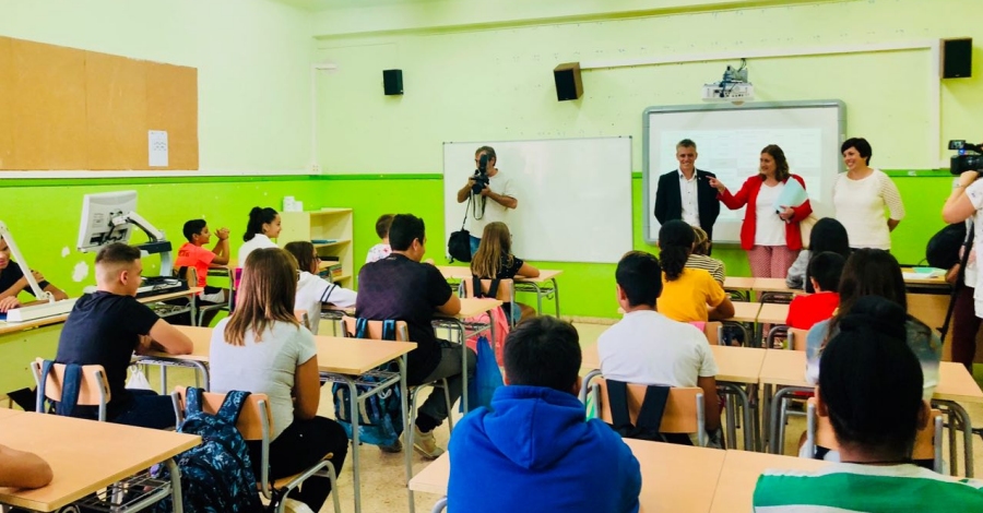 Amposta estrena el curs escolar amb l�ampliaci� de l�escola Agust� Barber� a Institut-Escola