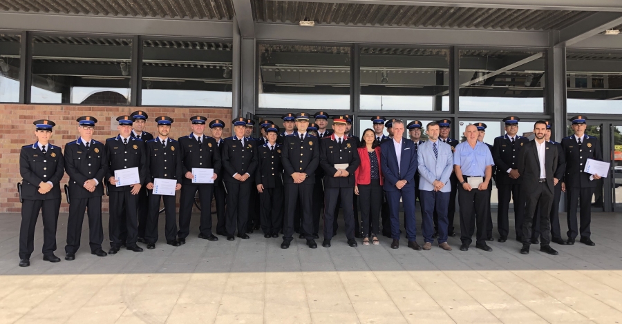 Amposta posa en relleu la tasca de la Policia Local i Protecci� Civil amb una vintena de reconeixements i felicitacions