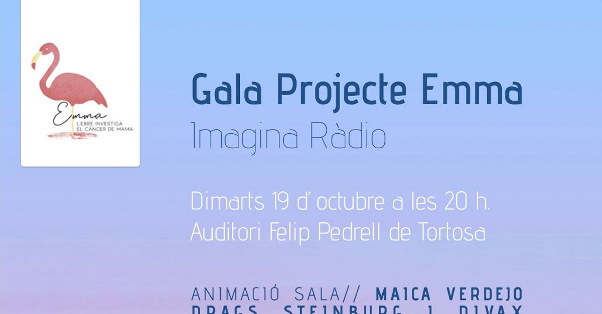 El Projecte Emma, a punt d�aconseguir els 150.000 � en donacions, celebra el Dia Mundial del C�ncer de Mama amb una gala solid�ria