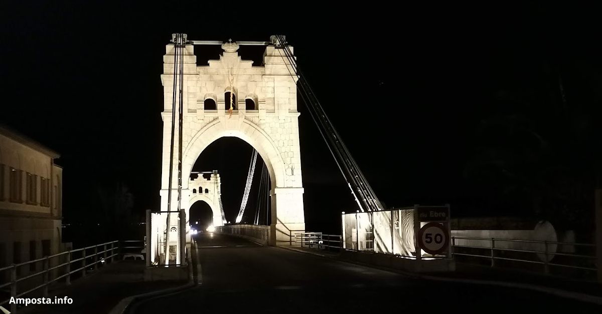 Amposta inaugura oficialment el Pont Penjant cent anys despr�s de la seva construcci�