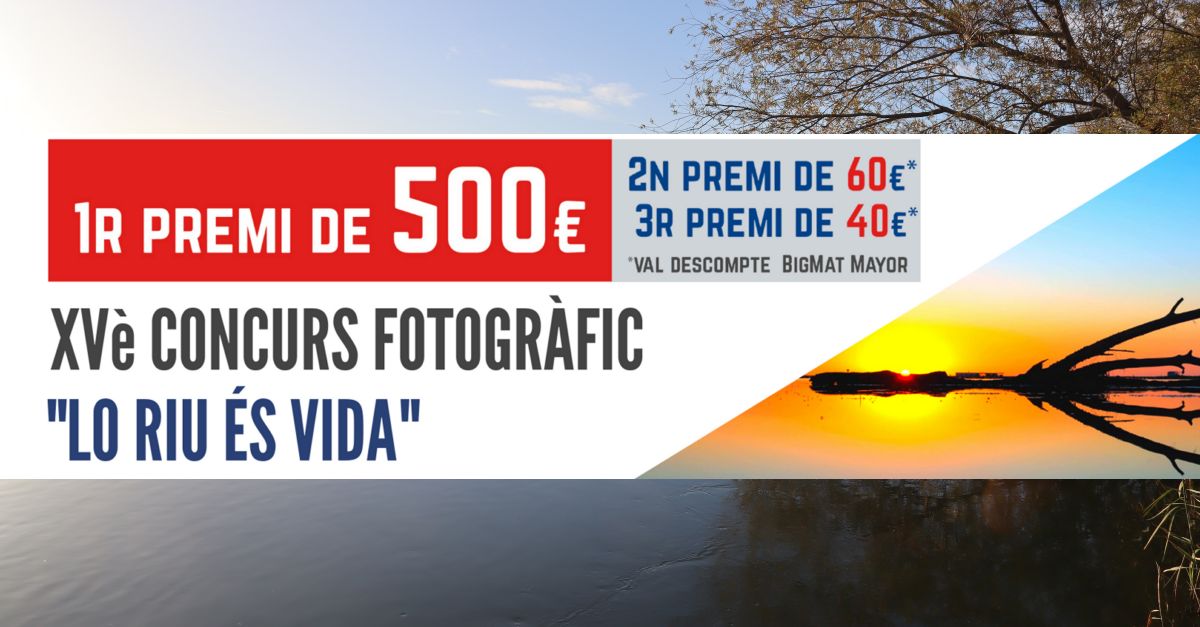 Oberta la presentaci� d�imatges al XV� Concurs Fotogr�fic �Lo riu �s vida�