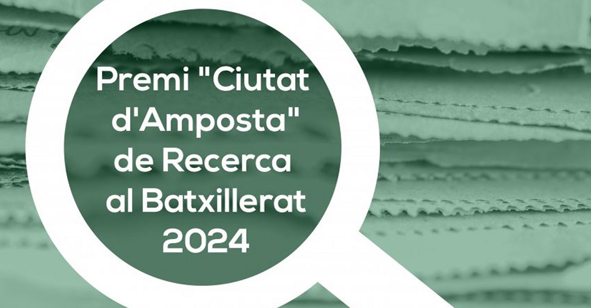 Oberta la convocat�ria del 17� Premi de Recerca a Batxillerat 