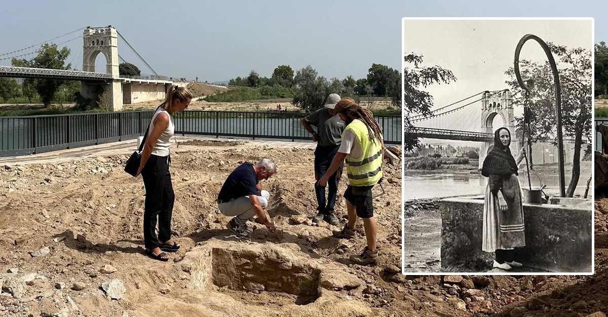Les obres de la plaa del Poador treuen a la llum lantic pou que dona nom a lespai