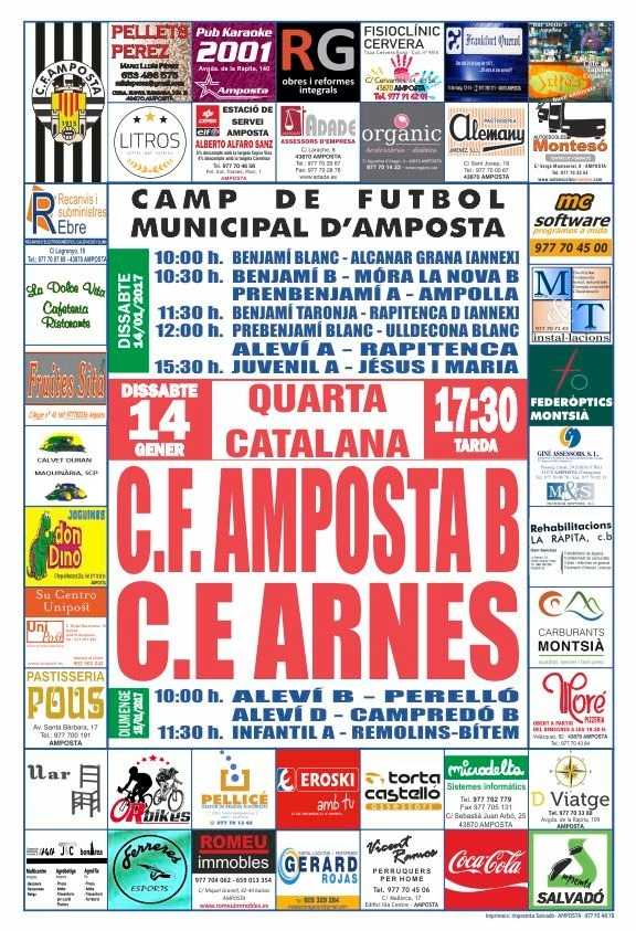 Futbol 4a Catalana: CF Amposta B - CE Arnes