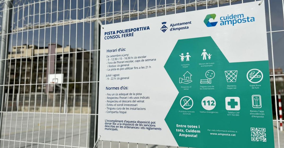 La pista p�blica del col�legi Consol Ferr�, oberta a l��s
