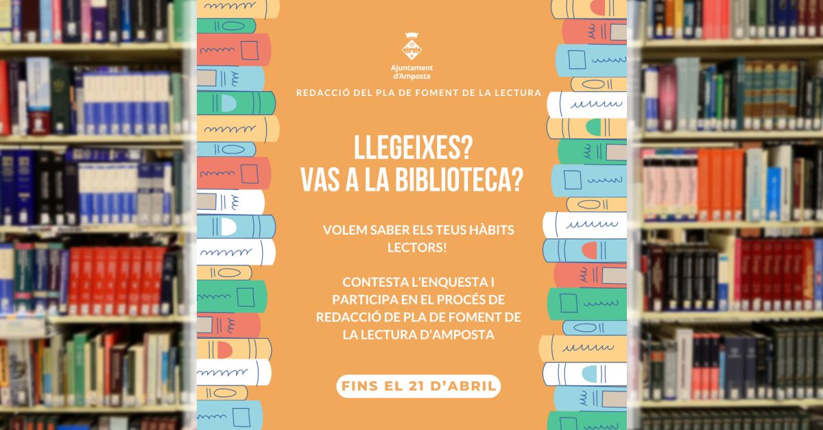 Amposta inicia l�elaboraci� del seu Pla Lector Municipal per fomentar la lectura i l��s del catal�