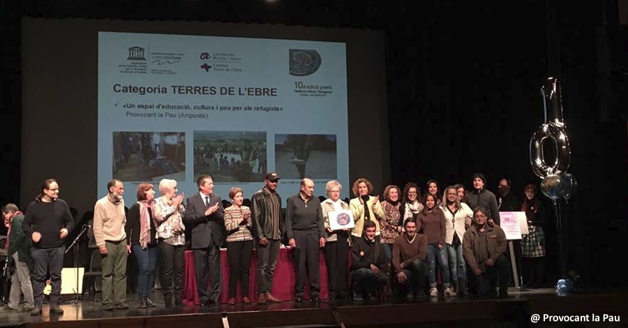 Provocant la Pau, guardonada amb el Premi Federico Mayor Zaragoza