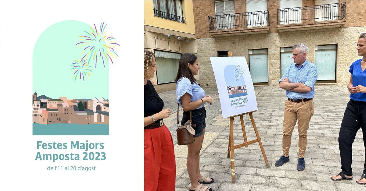 Una finestra a la fa�ana fluvial d�Amposta, protagonista del cartell de Festes Majors 2023