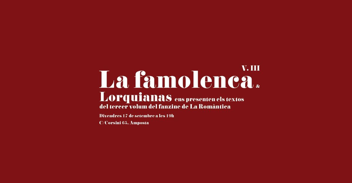 Presentaci de la revista La Famolenca