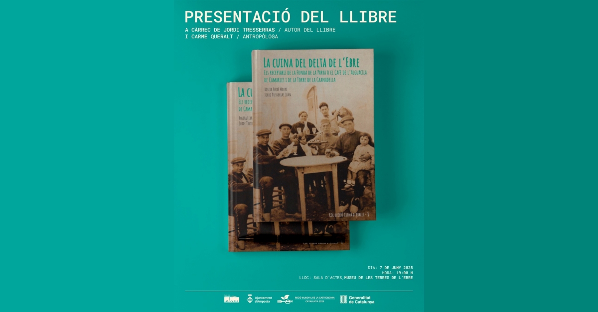 Presentaci del llibre "La cuina del Delta de lEbre", de Rosita Ferr i Jordi Tresserras