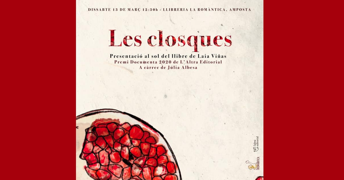 Presentaci del llibre Les closques de Laia Vias a crrec de Jlia Albes