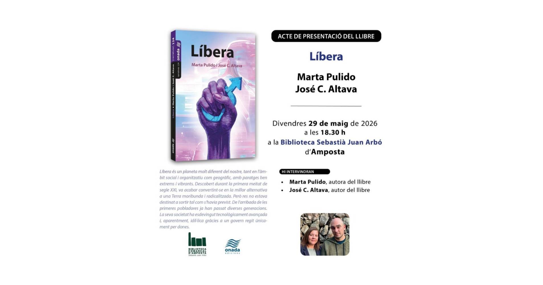 Presentaci� llibre "L�bera" de Marta Pulido i Jos� C. Altava
