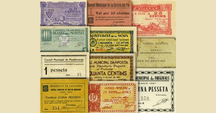 Un llibre i una exposici� per con�ixer el paper moneda que es va emetre a la comarca del Montsi� durant la Guerra Civil