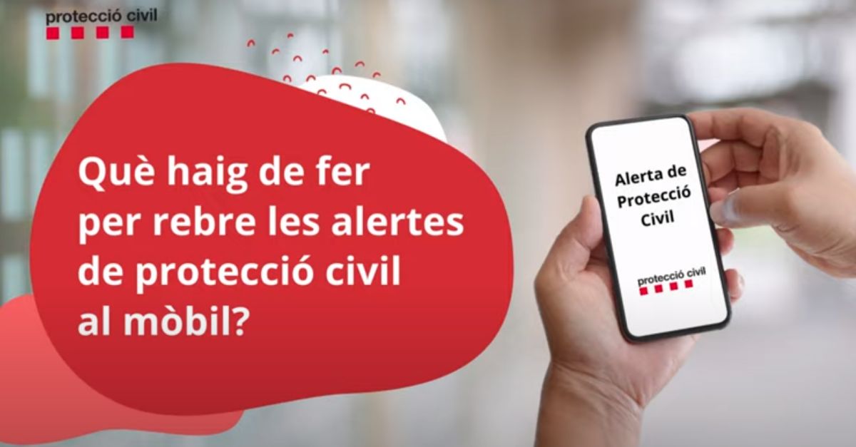 Protecci� Civil provar� a les Terres de l&rsquo;Ebre el 12 d&rsquo;abril el nou sistema d&rsquo;alertes als m�bils en cas d&rsquo;emerg�ncies
