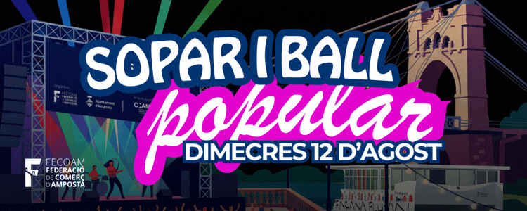 FECOAM. Sopar i ball popular. 12/8/2026