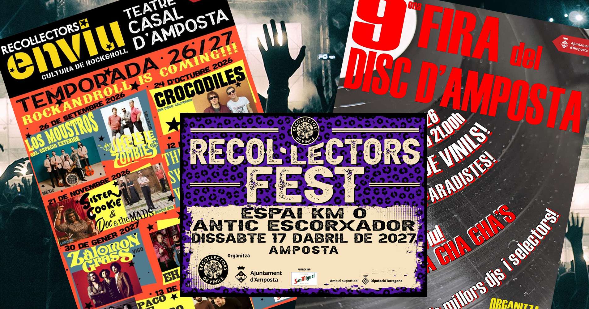 Recol�lectors de Vinils celebra cinc anys de rock a Amposta amb set concerts, la Fira del Disc i el Recol�lectors Fest