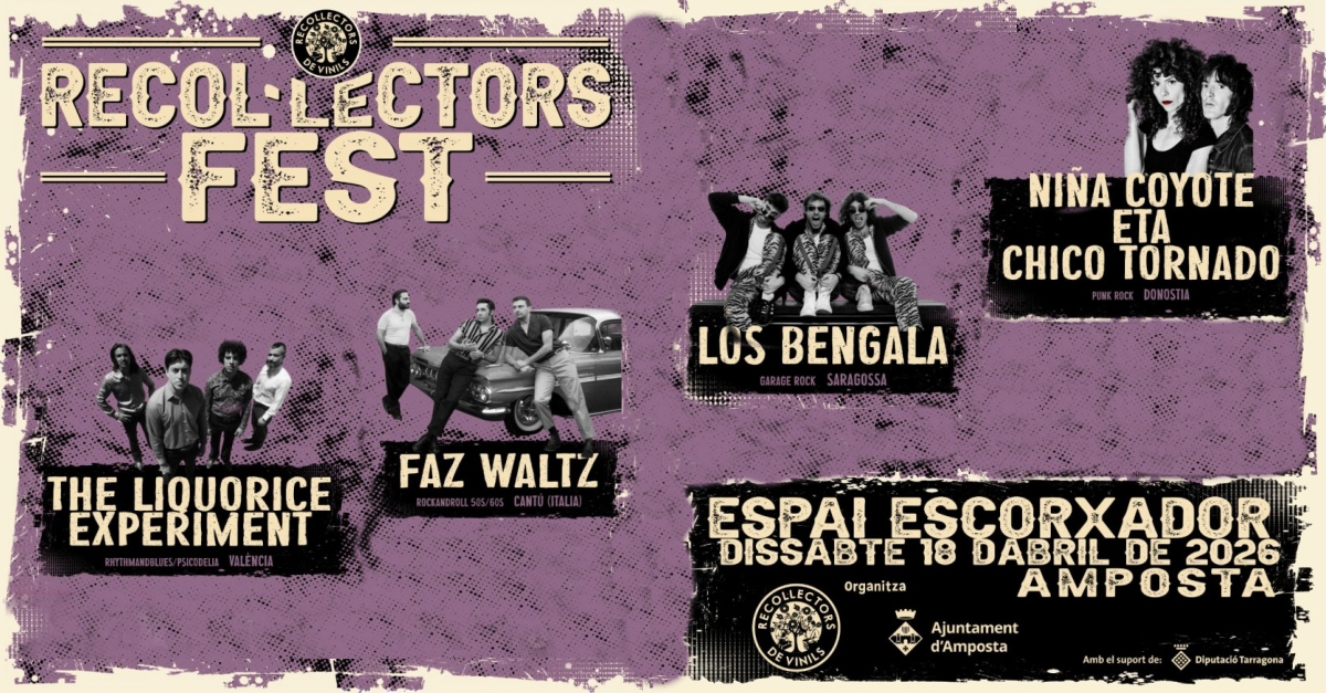Amposta estrena el Recol�lectors Fest, una nova cita per als amants del rock i el vinil