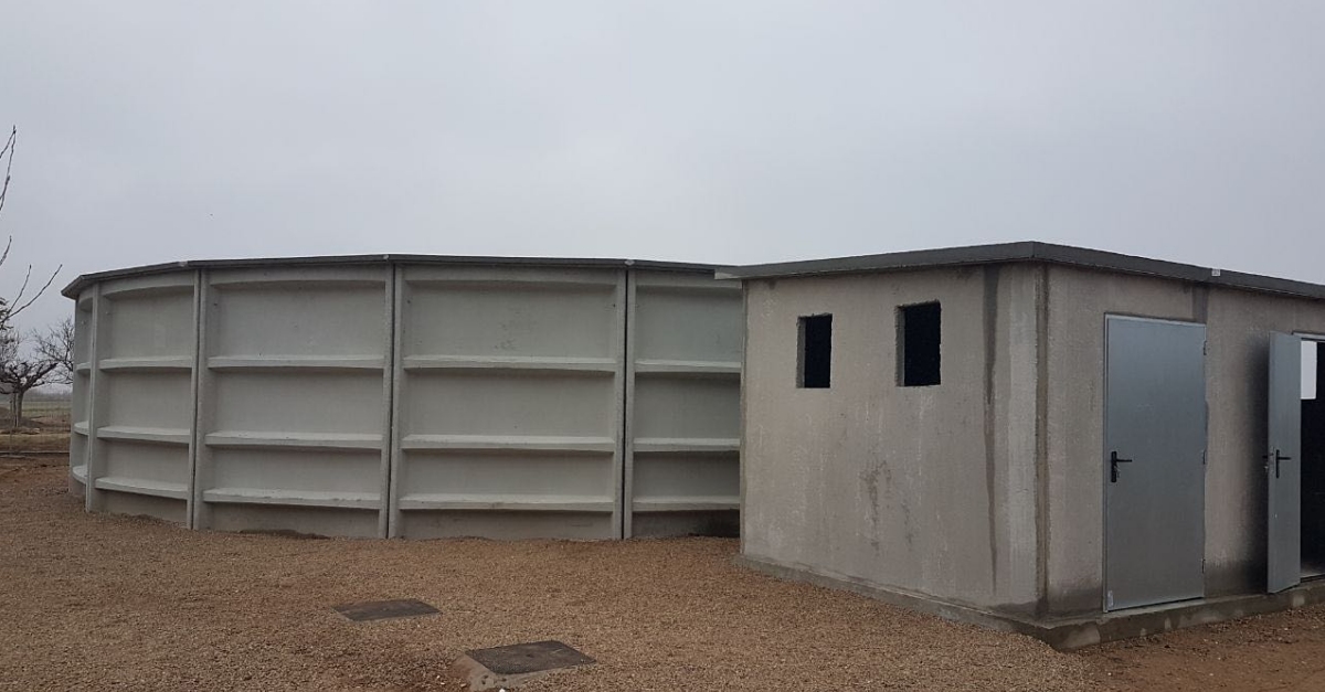 Les obres de construcci� del nou dip�sit d�aigua del Poble Nou del Delta encaren la recta final