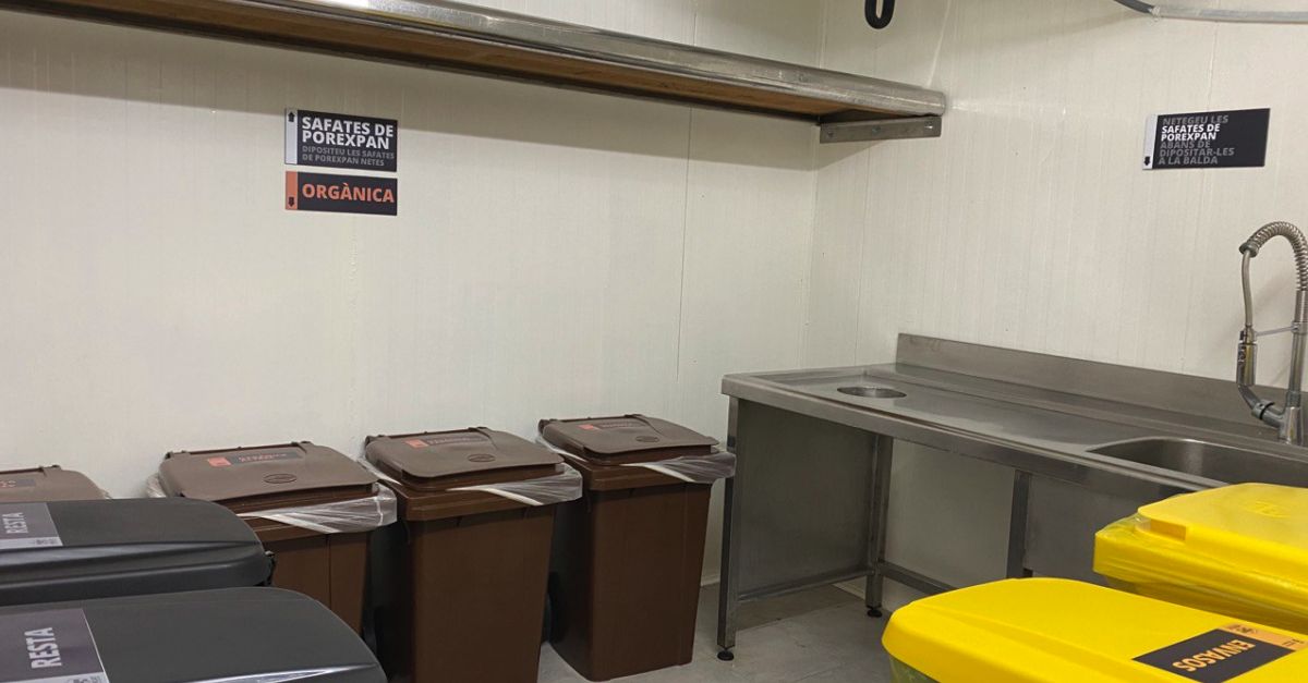 En marxa la nova sala de residus del Mercat Municipal d&rsquo;Amposta