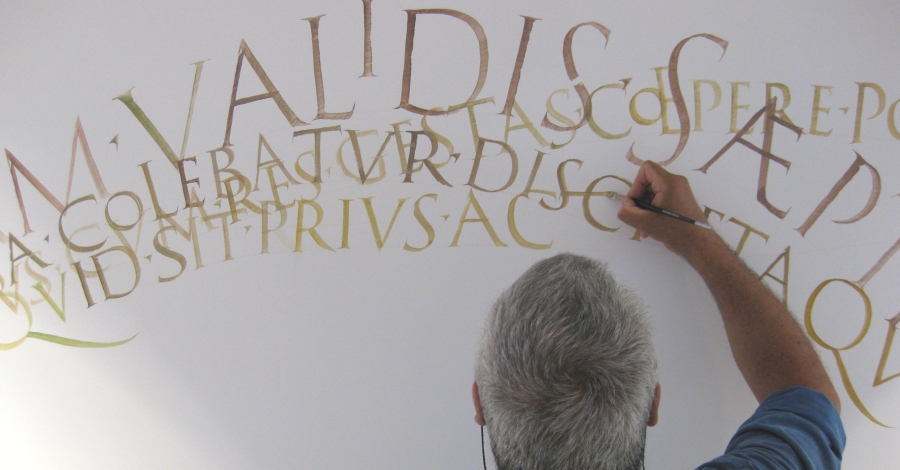 Taller de calligrafia romana a crrec Keith Adams