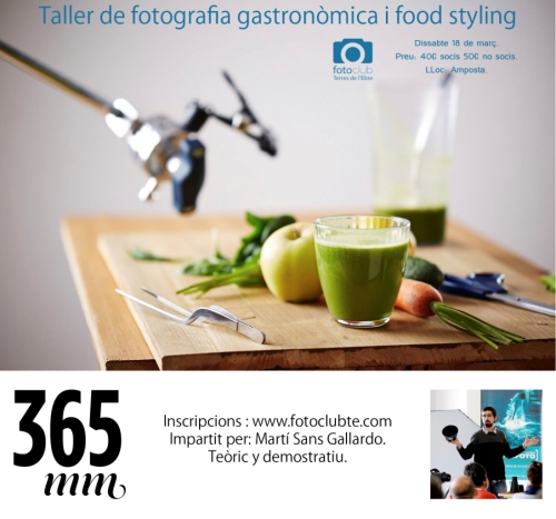 Curs de fotografia gastronmica i food styling