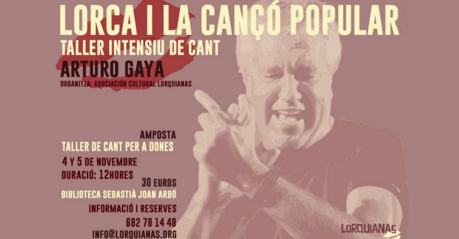 Taller intensiu de cant: Lorca i la can popular