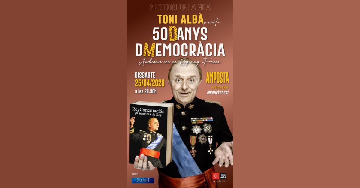 Toni Alb� presenta "50 dANYS dMEMOCR�CIA. Audiencia con un Rey muy Franco""