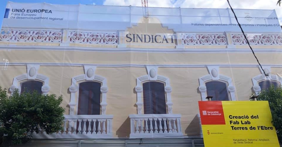 La directora general d�Ind�stria visita les obres del laboratori FabLab de les Terres de l&rsquo;Ebre