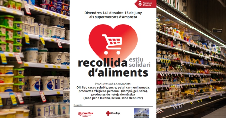 Creu Roja, C�ritas i Silo� busquen voluntaris per a la recollida d�aliments de l�Estiu Solidari