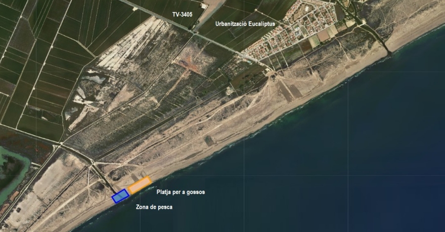 S�habilita una zona canina i una de pesca a la platja de l�Eucaliptus
